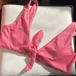 Pink bikini top
